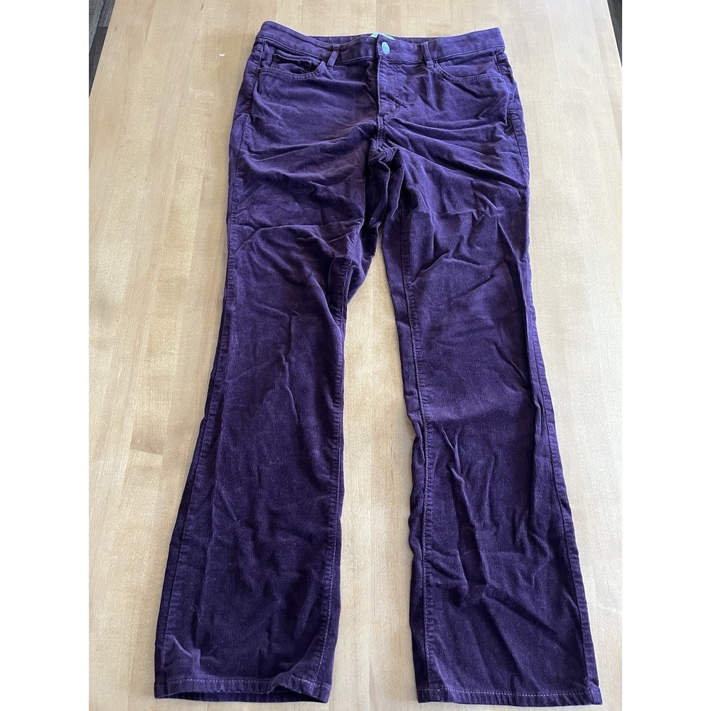 Ann Taylor Loft Curvy Boot Plum Corduroy Pants Size 30/10 Women's Pants